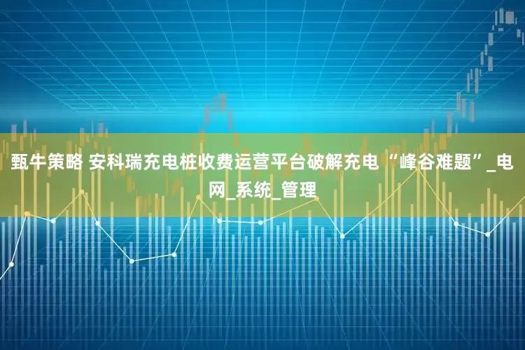 甄牛策略 安科瑞充电桩收费运营平台破解充电 “峰谷难题”_电网_系统_管理