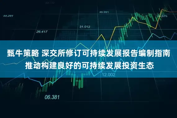 甄牛策略 深交所修订可持续发展报告编制指南 推动构建良好的可持续发展投资生态